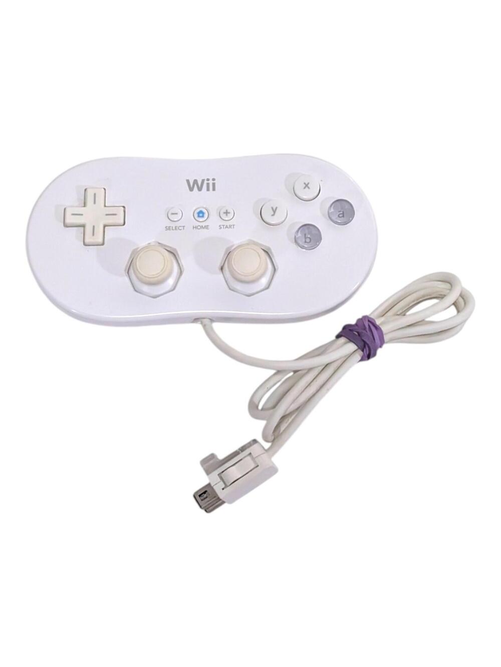 OEM Nintendo Wii Classic Controller White RVL-005 Remote Gamepad Tested Working